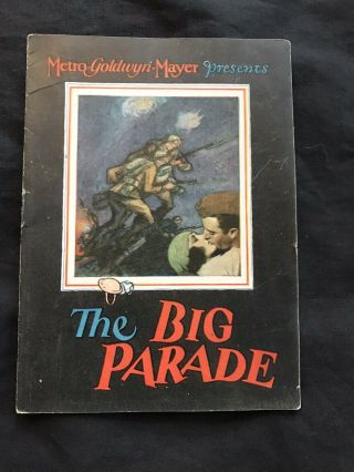 1925 The Big Parade Movie Flyer Mgm - John Gilbert & Renee Adoree