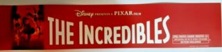 The Incredibles Double Sided Movie Theater Mylar 5x25