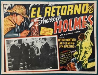 The Triumph Of Sherlock Holmes Arthur Wontner Mexican Lobby Card 1935