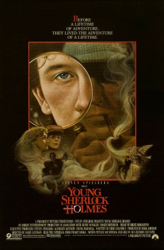 Young Sherlock Holmes (1985) Movie Poster - Rolled