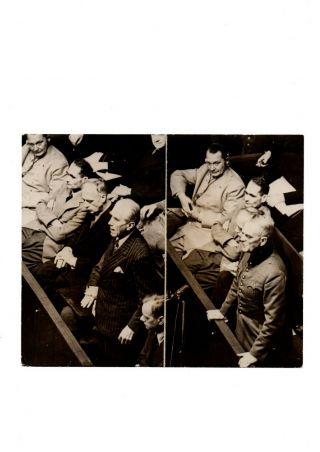 1945 Nuremberg Trials After Wwii Military Tribunals Image Vtg Press Photo Y30