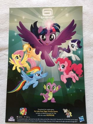 My Little Pony The Movie - Promo Poster Sdcc 2017 Magic Princess Quests
