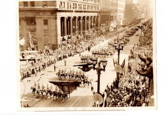 Grand Parade Of The American Legion Cleveland 1936 Vtg Press Photo Y33