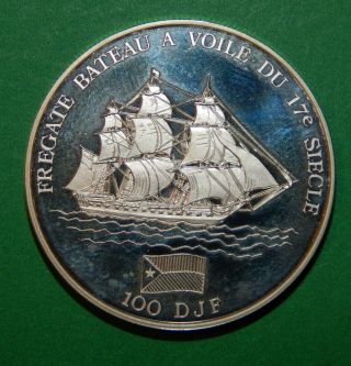 Djibouti 1994 100 Francs 1994 Silver Proof,  Low Mintage