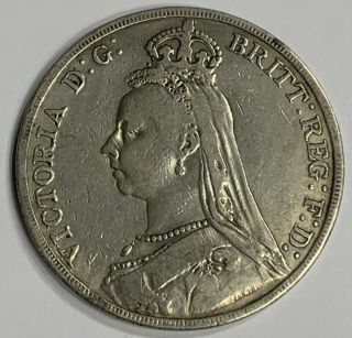 Great Britain 1890 Jubilee Head Victoria Silver Crown