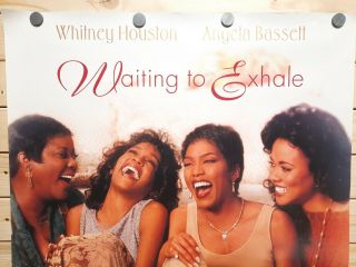 WAITING TO EXHALE Movie Poster SS 27x40 Whitney Houston Angela Bassett 3