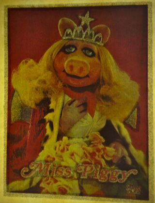 Muppets Miss Piggy Licensed 80s Vintage Retro Tshirt Print,  Nos