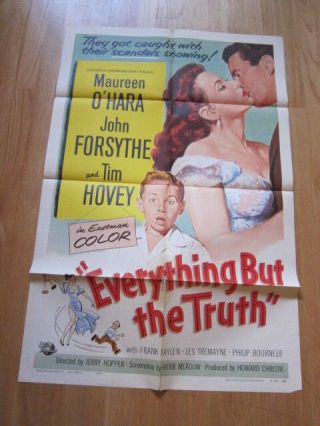 Everything But The Truth 1956 Poster Maureen O 