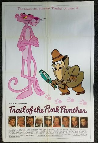 1982 Trail Of The Pink Panther Large Movie Poster - 27 " X 41 "