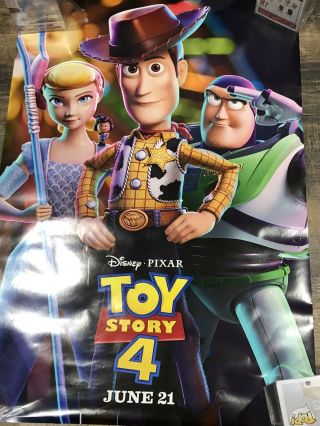 Toy Story 4 2019 Disney Advance Theatrical Movie Poster 27x40 DS Tom Hanks 2