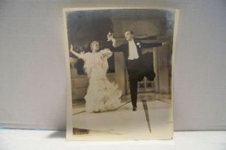Old Rko Radio Pictures Studio Photograph Fred Astaire Ginger Rogers Dancing