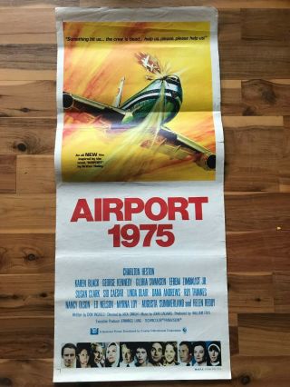 Daybill Poster 13x30: Airport 1975 (1974) Charlton Heston,  Karen Black