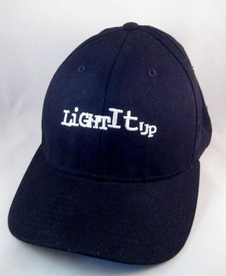 Light It Up 1999 Film Movie Swag Black & White Embroidered S/m Fitted Crew Cap