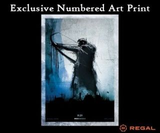 Robin Hood Stylized Painting Taron Egerton Limited Poster Numbered Regal 13x19