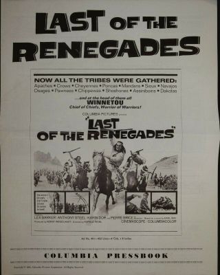 Last Of The Renegades 1964 Lex Barker,  Pierre Brice