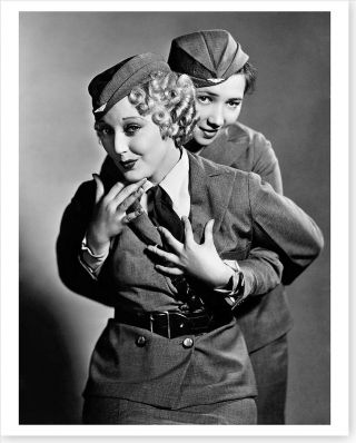 Movie Actress Thelma Todd And Patsy Kelly Air Fright 8 X 10 Silver Halide Photo