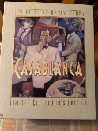 Casablanca 50th Anniversary Limited Edition Vhs With Dialog Box Set