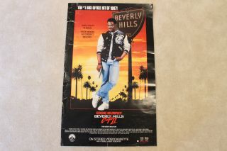 Vintage Movie Poster Bevery Hills Cop Ii 2 Eddie Murphy Gun Old Rare