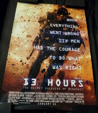 13 Hours The Secret Soldiers Of Benghazi - Dbl Sided Movie Poster 27x40