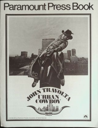 Urban Cowboy Pressbook 1980 John Travolta,  Debra Winger