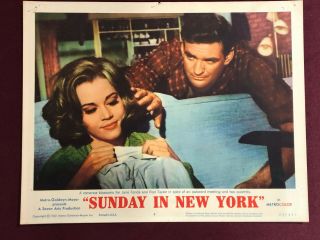 Sunday In York Lobby Card Movie Poster Rod Taylor Jane Fonda 2