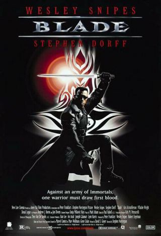Blade (1998) Dvd/video Poster - Single - Sided - Rolled