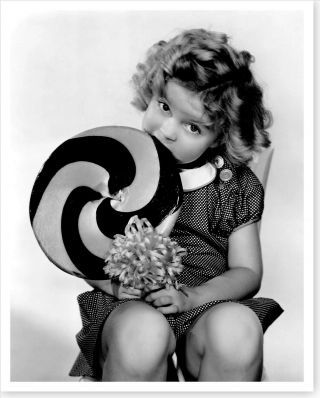 Child Star Actress Shirley Temple Movie Lollipop 2 Silver Halide Photo