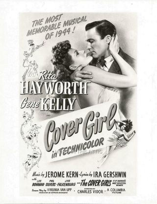 Rita Hayworth Gene Kelly Columbia Pictures Cover Girl Art Still