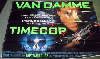 1994 Advance Time Cop Huge Movie Poster 44x60 " Jean Claude Van Damme Wh - 11