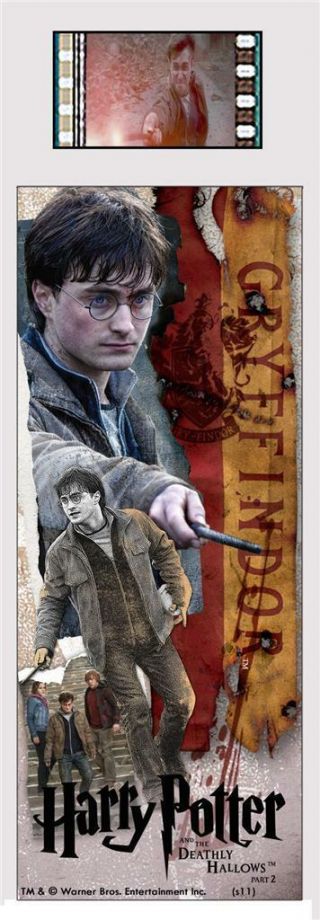 Harry Potter And The Deathly Hallows 2 Laminated Movie Film Cell Bookmark
