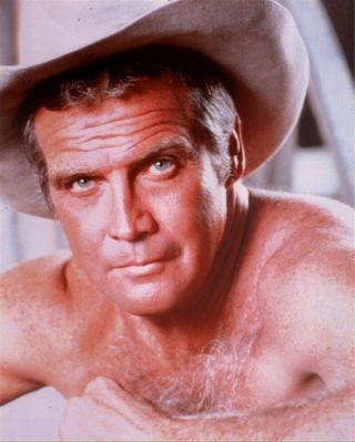 Lee Majors Hairy Chest Shirtless Beefcake Color Photo (74)