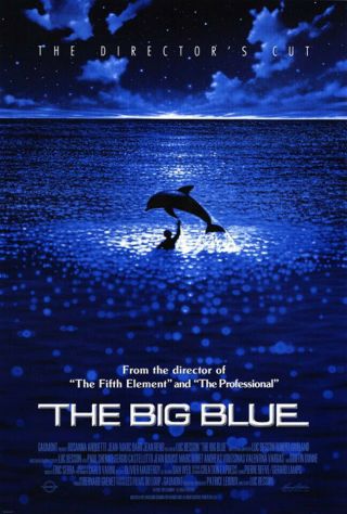 The Big Blue (1988) Movie Poster R.  2000,  Ds,  Nm,  Rolled