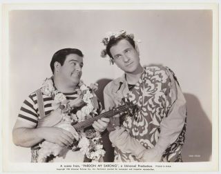 Abbott & Costello Pardon My Sarong 1942 Universal Movie 8x10 Photo