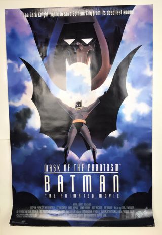 Batman - Mask Of The Phantasm Movie Poster 35” X 23” One Sheet Rolled