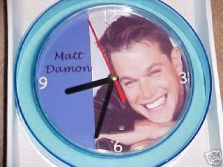 Matt Damon Novelty Wall Clock 7 " Bourne " L@@k "