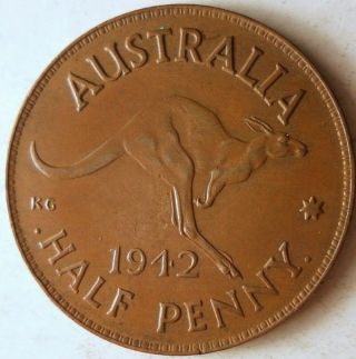 1942 (i) Australia 1/2 Penny - Au - Narrow Date - - Australia Bin D