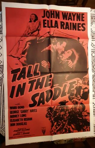 John Wayne Tall In The Saddle Movie Poster