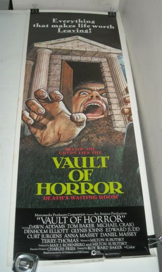 Rolled 1973 The Vault Of Horror 14 X 36 Movie Poster Ec Comics Horror Art