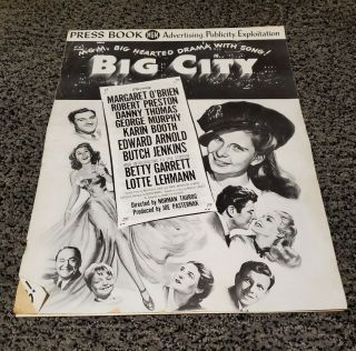 Big City Movie Pressbook And Supplemental 1948 Margaret O 