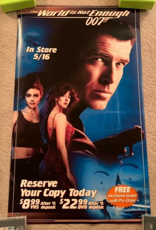 007 James Bond The World Is Not Enough Posters & Keychain