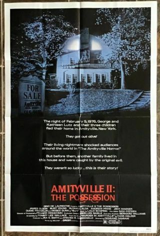 Amityville Ii: The Possession - 1982 - 27x41 Movie Poster - Horror