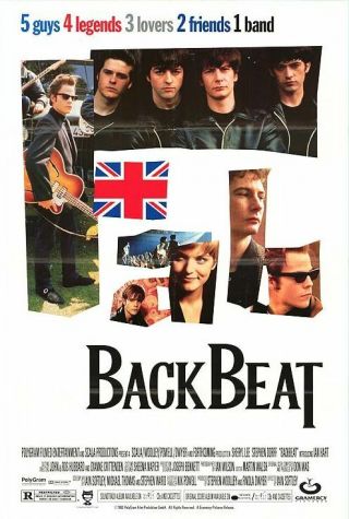 Back Beat 1994 Theatrical Movie Poster Sheryl Lee,  Stephen Dorff,