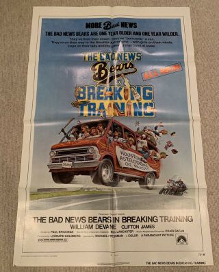 The Bad News Bears In Breaking Training Movie Poster (27 " X 41 ")
