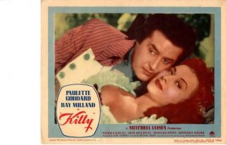 Kitty 1945 Release Lobby Card Paulette Goddard Ray Milland,