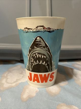 Vintage 1975 Jaws Movie Promotional Cup / Tumbler Saug18 - 80