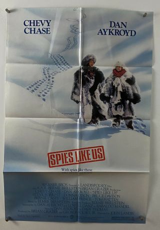 Spies Like Us Movie Poster (fine) One Sheet 1981 Chevy Chase 27x40 1/2 6121
