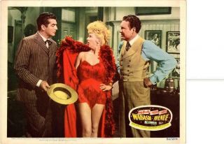 Wabash Avenue 1950 Release Lobby Card Betty Grable Mature,
