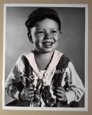 8x10 Photo Our Gang Movies Little Rascals Bobby " Wheezer " Hutchins Headshot