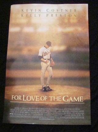 For The Love Of The Game Movie Poster Kevin Costner Sam Raimi Ds One Sh