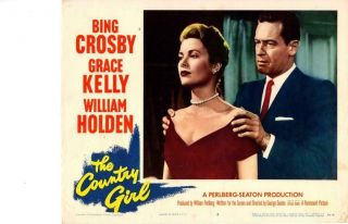 The Country Girl 1954 Release Lobby Card William Holden Grace Kelly,